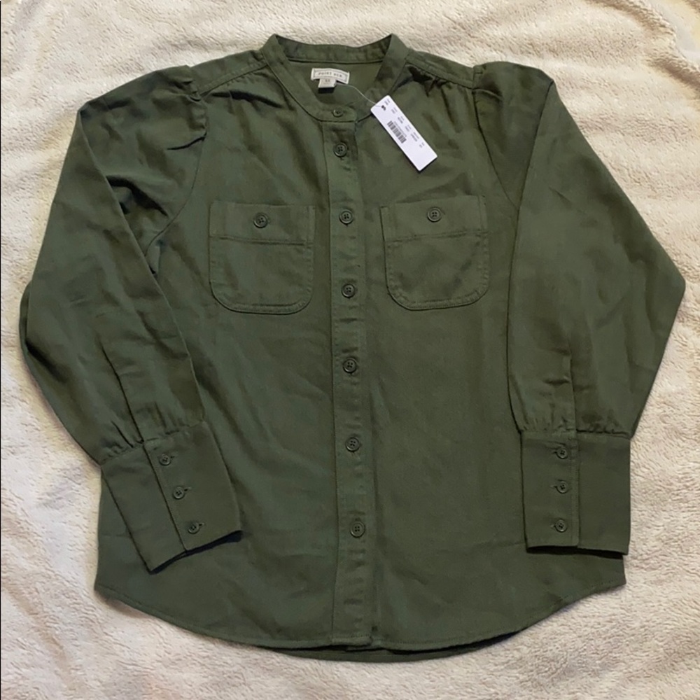 JCrew Point Sur Twill button down - Picture 2 of 5